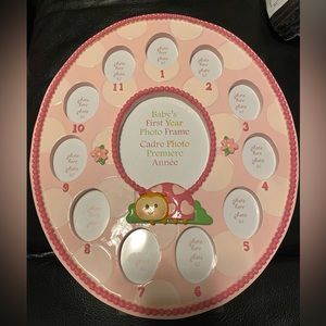 12 month baby photo frame